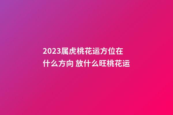 2023属虎桃花运方位在什么方向 放什么旺桃花运